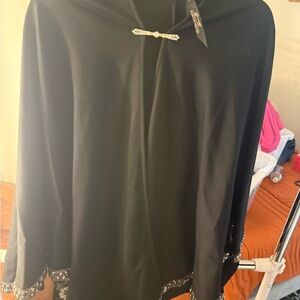Melissa McCarthy Black Cape with Embellishments